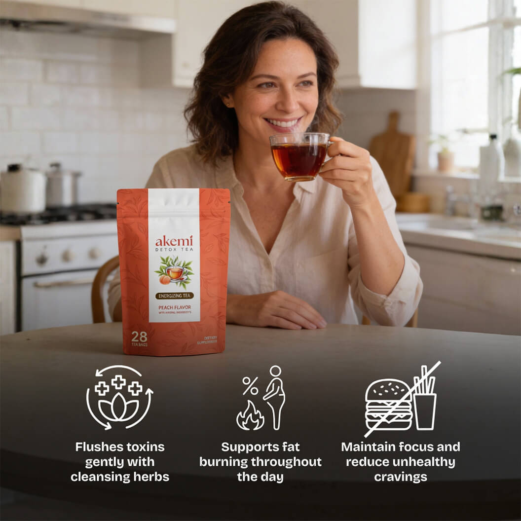 Akemi Detox Tea Label