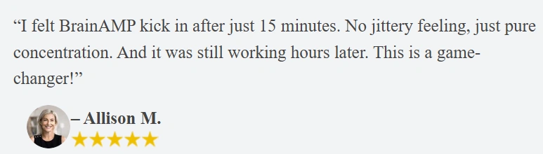 BrainAMP Customer Review