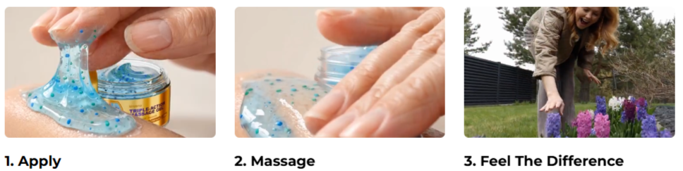 Kinzeno Massage Gel - How to Use